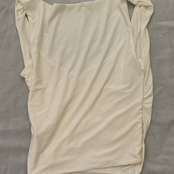White nasty gal wrap top. Small stain. Can be bleached out in the sun easily - Picture 3 of 3
